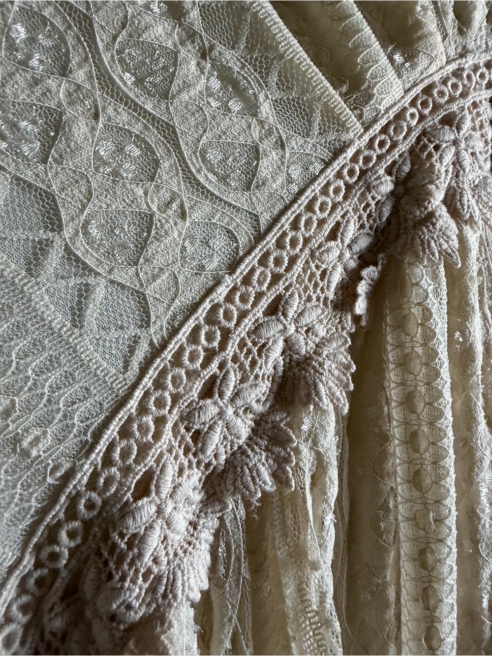 Lace Maxi Dress in Cream - Picture 17 of 17